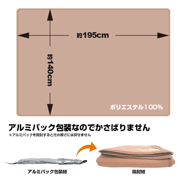 難燃備蓄用毛布認定ラベル付 BR-942