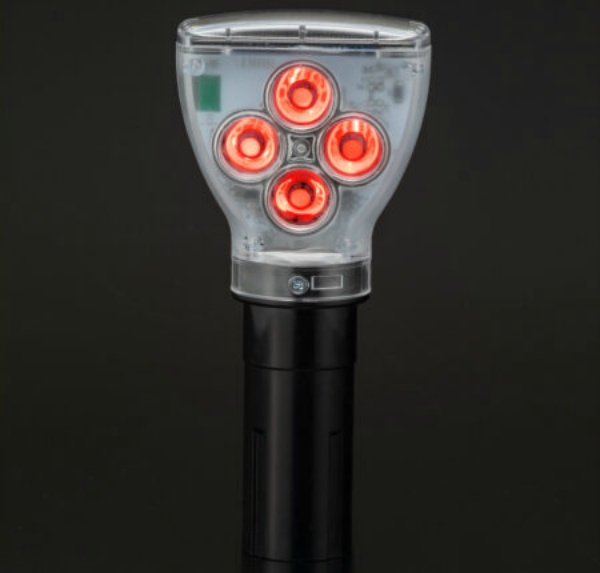 高輝度LED点滅灯  アイコレクトD2 EC9-D2 2.4GHz同期 ソーラー式 夜間自動点滅機能 工事保安灯 セーフティライト ダンレックス DANREX