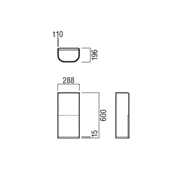 ユニオン消火器ボックス 床置 プライウッド ウォールナットペイント 288×186×600    UFB-3W-3023-WNP