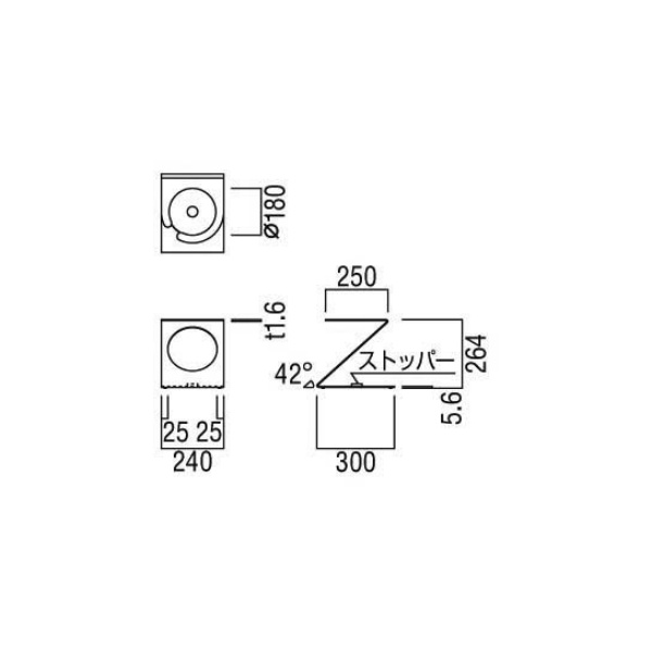 ユニオン消火器ボックス 床置 耐震型 スチール ポーラルホワイトペイント 240×300×264   UFB-3F-3010-PWH