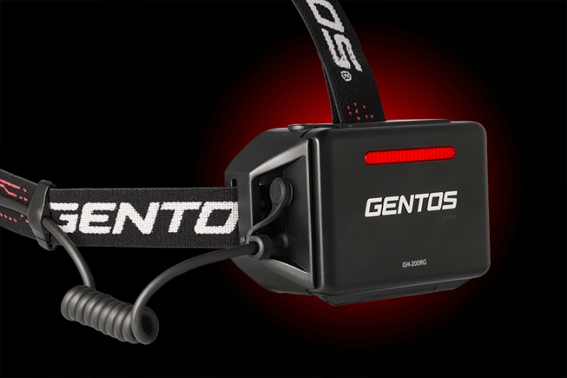 GENTOS LEDヘッドライト GH-200RG 1200lm IP66 Gシリーズ 専用充電池 乾電池兼用/USB充電 フォーカスコントロール ワイド・スポット無段階調整 ジェントス