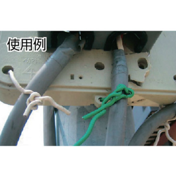 TRUSCO カラー針金 #12 線径2.6mm 1kg ビニール被覆タイプ グリーン 被覆番線