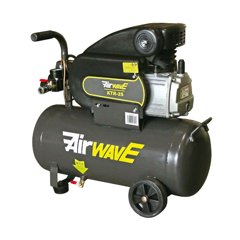 給油・直結型エアーコンプレッサー25リットル AirWAVE KTR-25 幅620mm×奥行320mm×高さ560mm 和コーポレーション