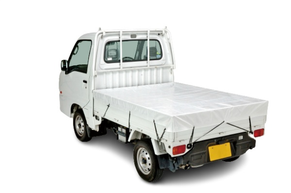 ターピー 遮熱軽トラックシート スノーテックス 1号 1.74m×2.1m シートタイプ ハトメ付き ホワイト 遮熱性・耐候性 採光性 高強度 防水加工 養生遮熱カバー 日本製 Tarpeework HAGIHARA 萩原工業