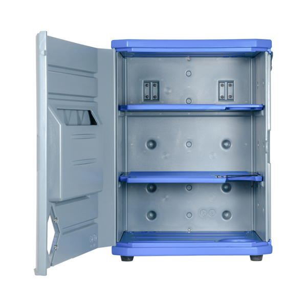 現場用収納ボックス 保安BOX ミニ W490mm×H667mm×D370mm ポリエチレン製 保管クリーン対策 ウエスト・アップ