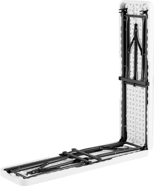 折り畳みベンチ W1800mm×H430mm×D280mm HDPE樹脂製 7.1kg ホワイト
