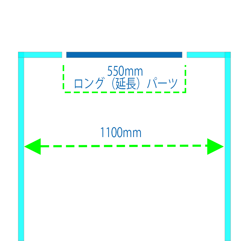 【10セット】工事看板用 クッション ガード隊 ロングパーツ W1100mm看板用 ジョイントパーツ 550L 黄 AR-0822 2本/セット 養生クッション アラオ ARAO