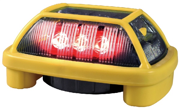 電池式LED警告灯 ニコハザード３面　赤色 DCシガープラグ式 ＶＫ16Ｈ-Ｄ24Ｃ3-赤 NIKKEI 日恵製作所