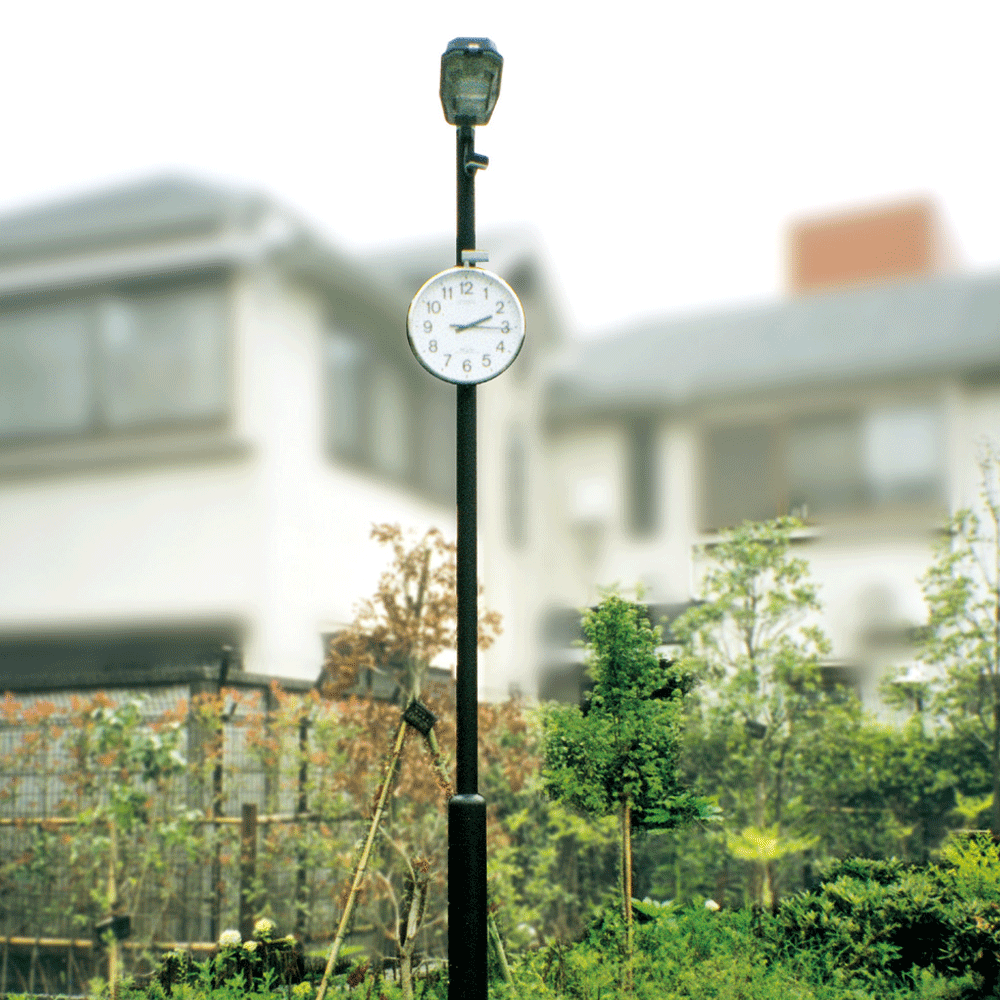 【防雨タイプ　屋外用 】電波掛時計ポールウェーブSF φ500×60mm シチズン(CITIZEN)