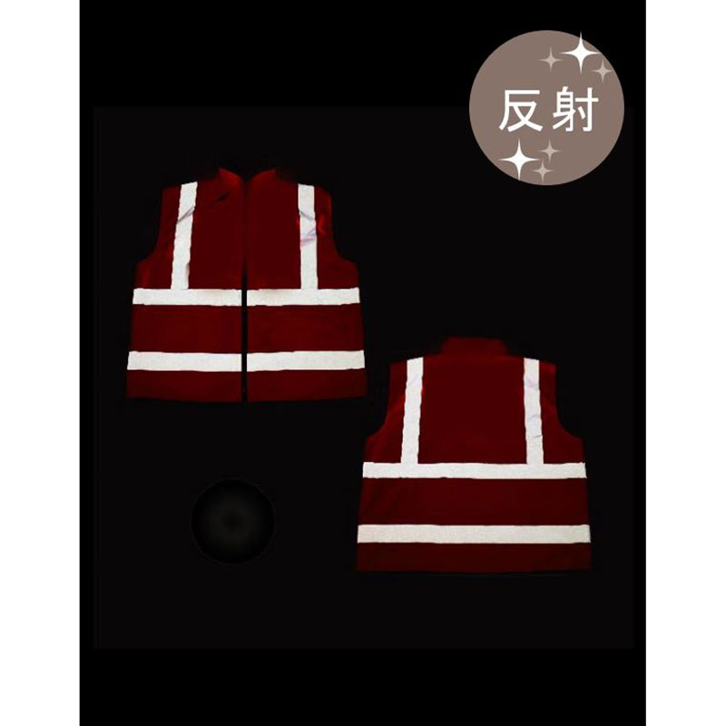 安全ベスト ベストジャケット ピンク 反射 Sサイズ 裏地フリース生地 Vest Jacket