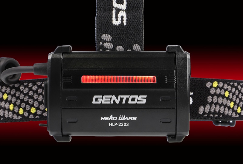 【4000円相当フラッシュライト（DI-043D）付き】GENTOS LEDヘッドライト HLP-2303 600lm IP64 HEAD WARS 専用充電池 乾電池兼用/USB充電 フォーカスコントロール ワイド・スポット無段階調整 ジェントス