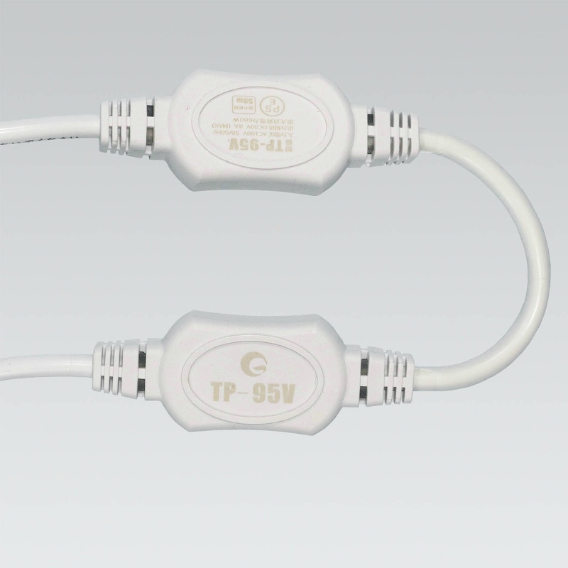 【ロープライト専用/最長50mまで対応】電源コード AC100V6.5A 長さ1.5m 重量200g PVC TP-95V グッドグッズ