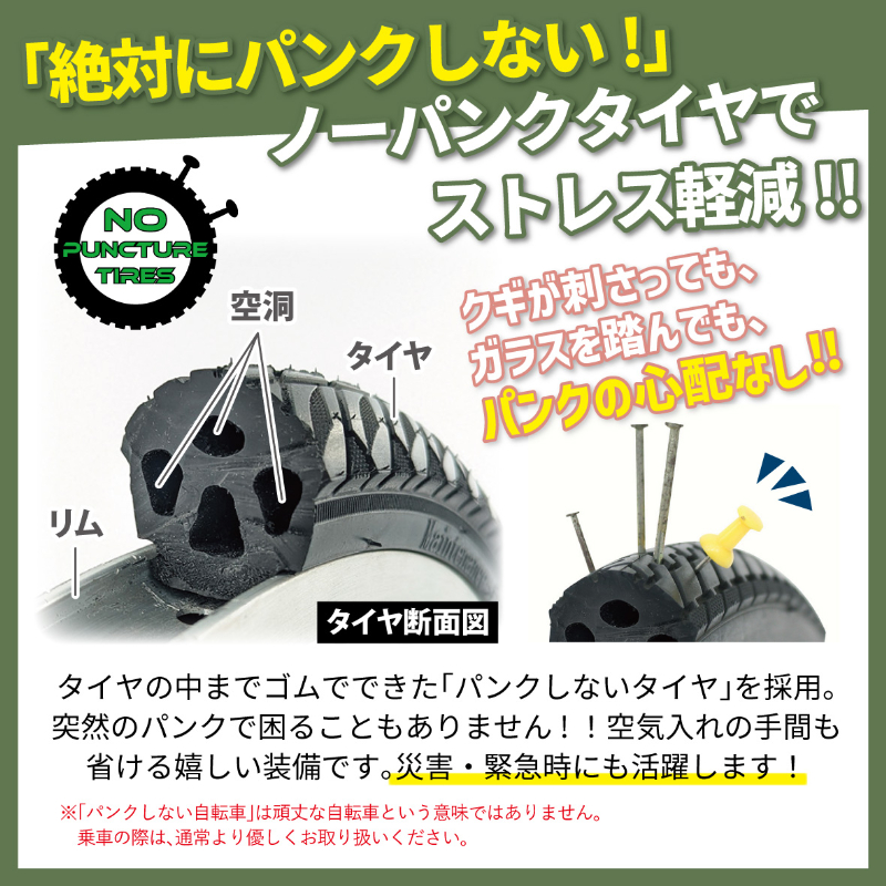 E-PARTON PLUS ノーパンクロータイプ 電動アシスト三輪自転車 TSマーク取得 LEDライト 鍵付き 安定 防災 保管 BEPN18PN ミムゴ