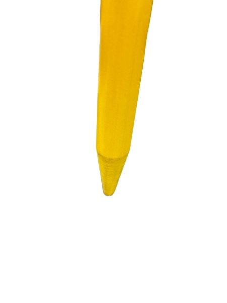 【20本セット】樹脂製ロープスティック イエロー H1500mm×14φ AR-1314 黄色 2段 可動式フック FRP 軽量ロープピン ロープ貼り 区画整理 アラオ ARAO