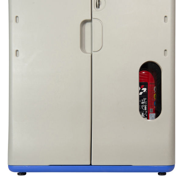 現場用収納ボックス オールラウンドBOX W660mm×H990mm×D410mm 保安BOX ポリエチレン製 保管クリーン対策 ウエスト・アップ