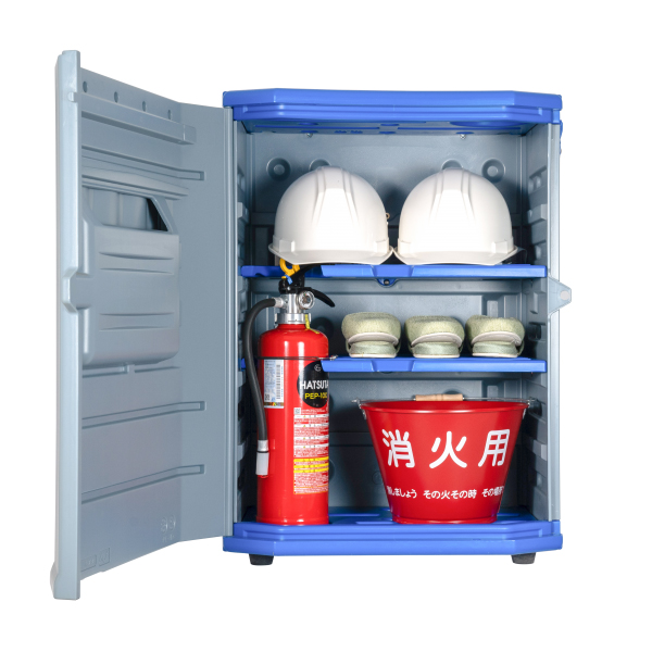 現場用収納ボックス 保安BOX ミドル W553mm×H762mm×D375mm ポリエチレン製 保管クリーン対策 ウエスト・アップ