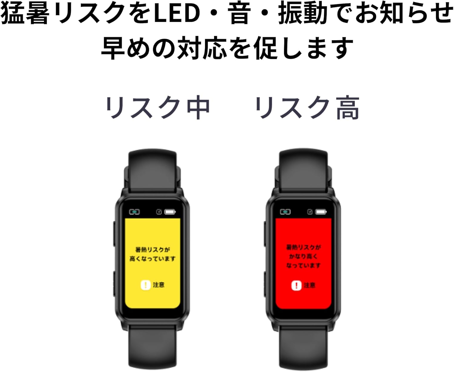 スマート猛暑対策ウォッチ hamon band V ハモンバンド MH10B26 時計機能 深部体温 MITSUFUJI ミツフジ