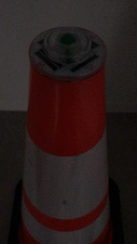 【10個セット】ソーラー式点滅灯 ソーラースマートマーカー　赤 コーン用LEDマーカー 工事保安灯　セーフティライト