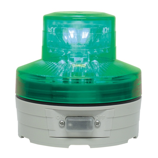 電池式LED警告灯 ニコUFO 手動式 VL07B-003A 76φ 防水IP55 マグネット付 回転/点滅灯 日恵製作所 NIKKEI
