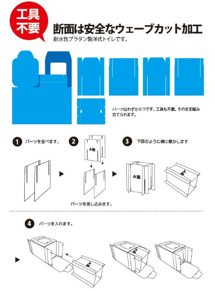 プラダン製洋式トイレ単体 BR-932