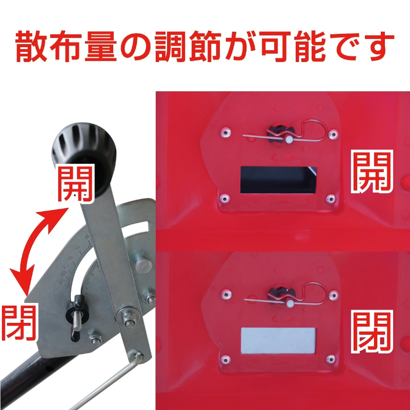 手動2輪タイプ マルチ散布機 30L 高さ815mm×幅530mm×長さ890mm 肥料 顆粒 粉 鶏ふん 農業 ガーデニング KT-30PRO 和コーポレーション