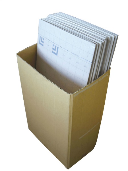 【20枚セット】4つ折りタイプ 方眼目盛付 養生敷板 メジャーボード 厚み3mm 900mm×1800mm ポリプロピレン製 壁養生・床養生用