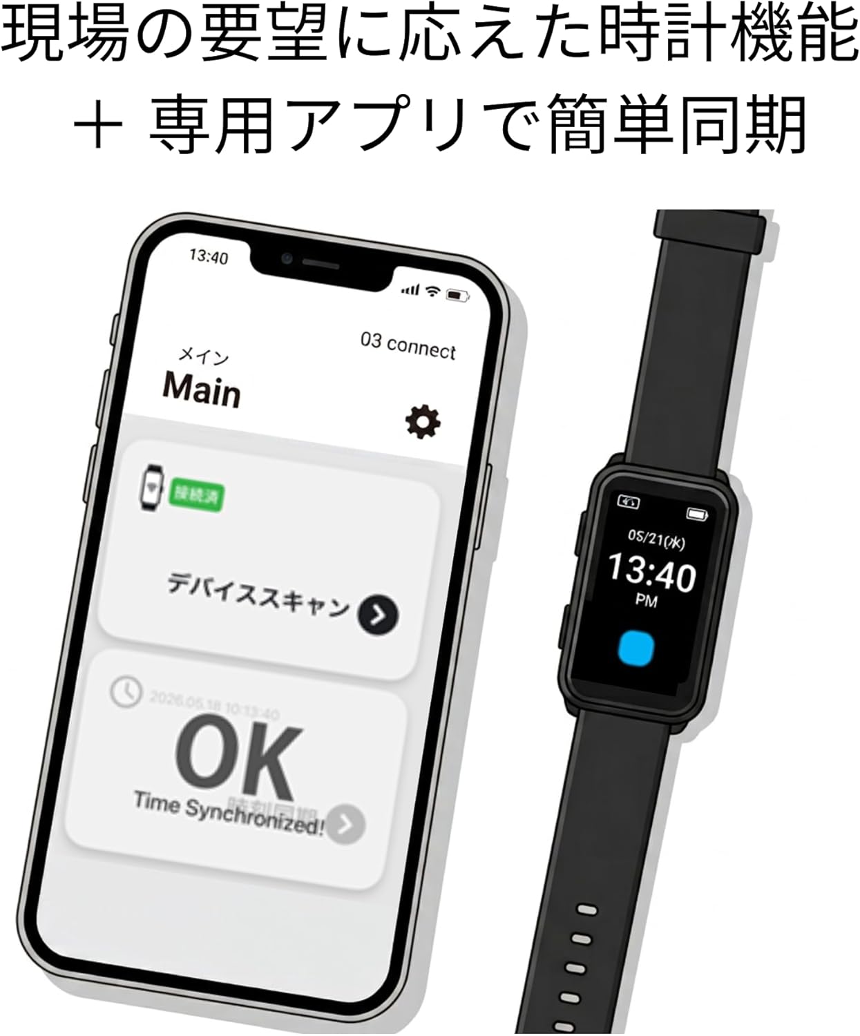 スマート猛暑対策ウォッチ hamon band V ハモンバンド MH10B26 時計機能 深部体温 MITSUFUJI ミツフジ
