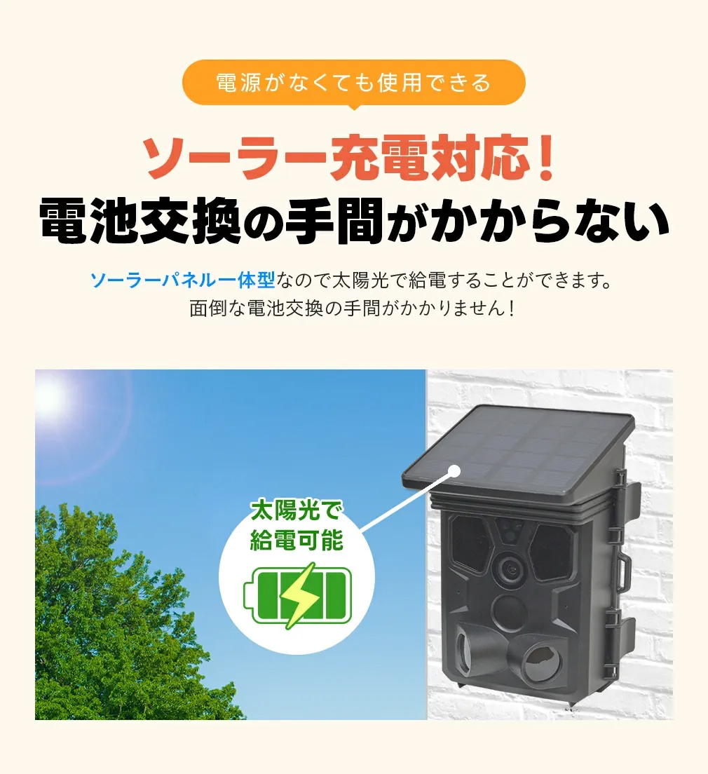 小型トレイルカメラWTW-TCS38AP