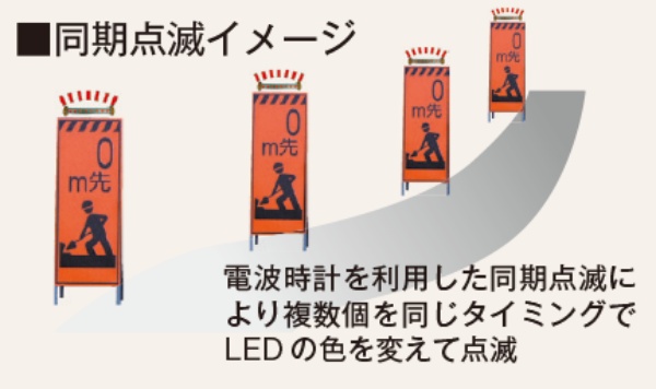 横型工事灯 シンクロフラッシュバー Sb 100 450mm 保安用品のプロショップ メイバンオンライン