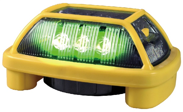 電池式LED警告灯 ニコハザード３面　緑色 乾電池タイプ ＶＫ16Ｈ-004Ｈ3-緑 NIKKEI 日恵製作所