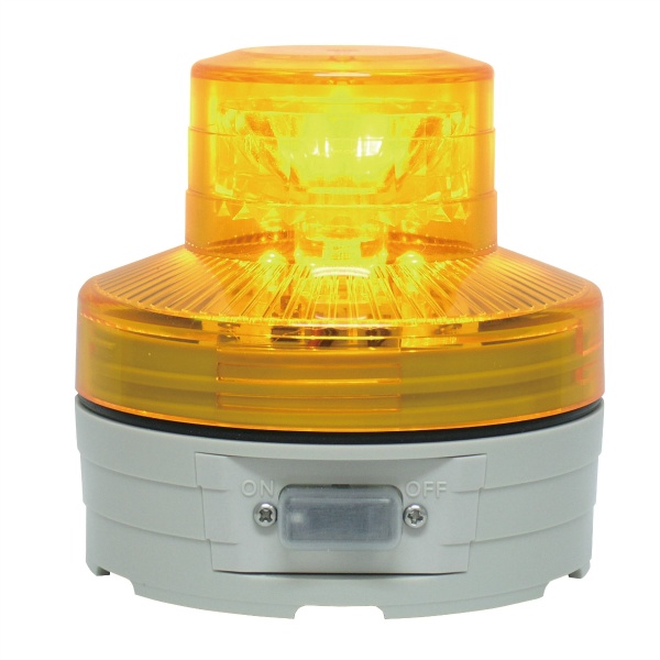 電池式LED警告灯 ニコUFO 手動式 VL07B-003A 76φ 防水IP55 マグネット付 回転/点滅灯 日恵製作所 NIKKEI