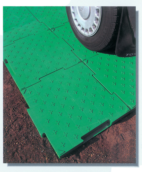ロードマット ジョイント式 樹脂製敷板 500×500×45mm 8Y3017 サンコー