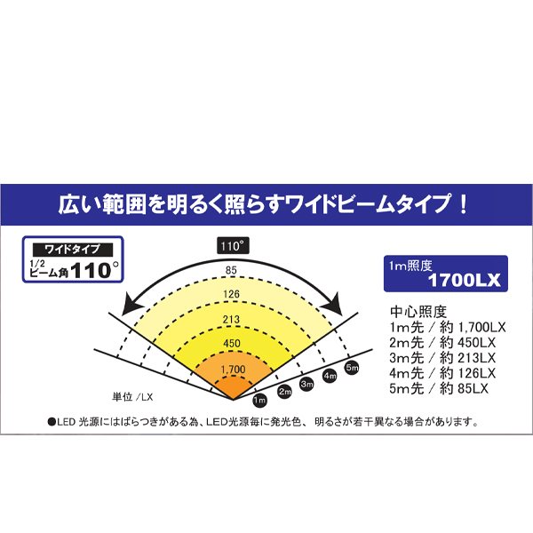 ＬＥＤ投光器　銀河II　GINGAII　50W　5500Lm