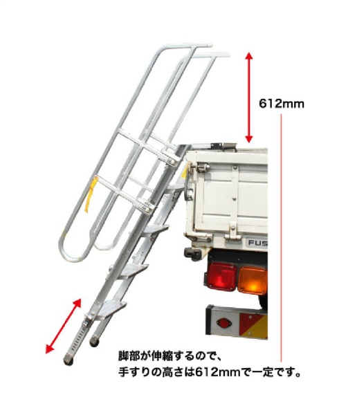 アルミ製トラック昇降ステップトラックライム REGシリーズ