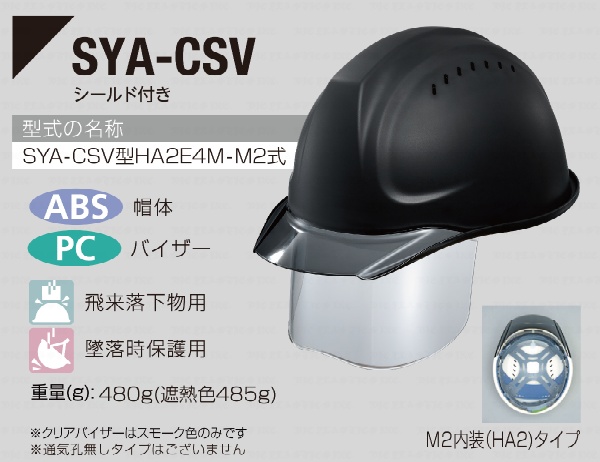 SYA-CV型およびSYA-CSV型の商品ラインナップ