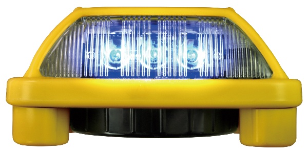 電池式LED警告灯 ニコハザード１面　青色 ＶＫ16Ｈ-004Ｈ1-青 NIKKEI 日恵製作所