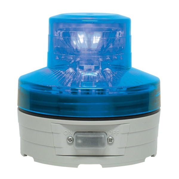 電池式LED警告灯 ニコUFO 手動式 VL07B-003A 76φ 防水IP55 マグネット付 回転/点滅灯 日恵製作所 NIKKEI