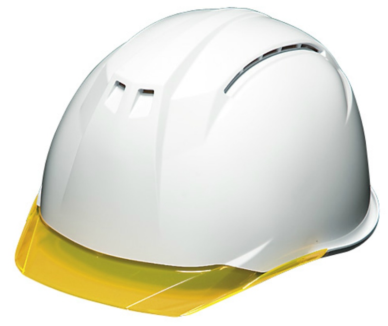 最上級ヘルメット 保護帽 AA11EVOシリーズ AA11-CW ABS樹脂 通気孔付き・透明ひさし 飛来・落下物用 墜落時保護用 10カラーバリエーション DICヘルメット