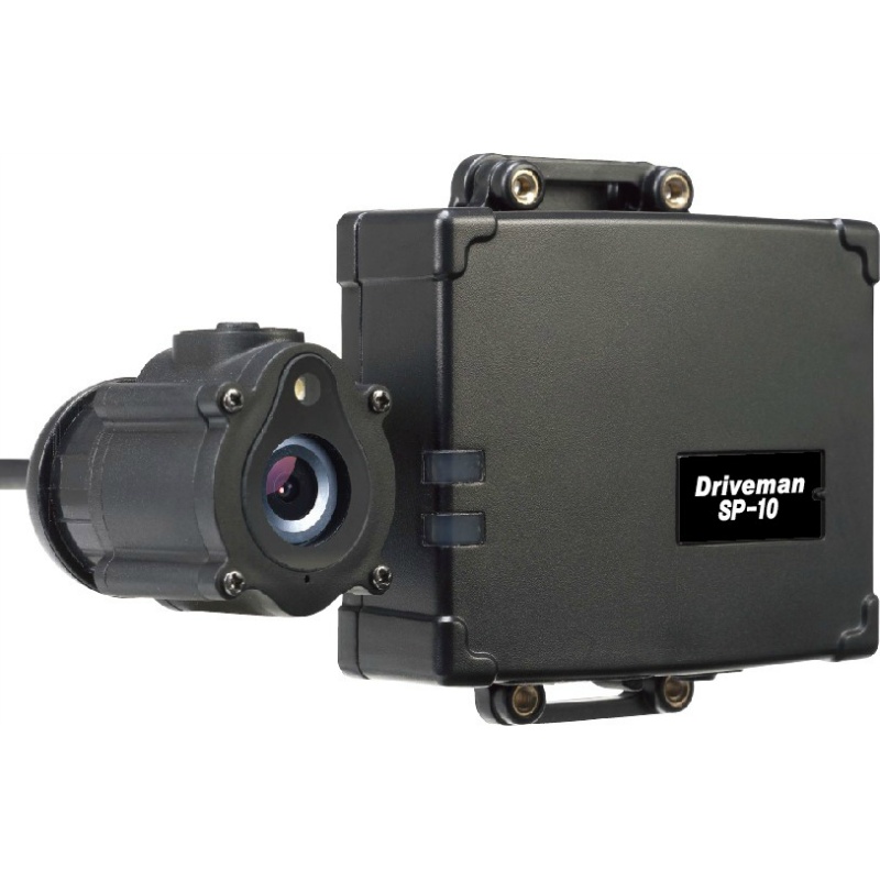 ヘルメット装着型ウェアラブルカメラ 760mm×790mm×28mm Driveman SP-10 HD720P(1280×720)  防水防塵IP56相当 ハイビジョン録画 25fps 専用microSDカード付属 連続9時間録画 ｜保安用品のプロショップメイバンオンライン