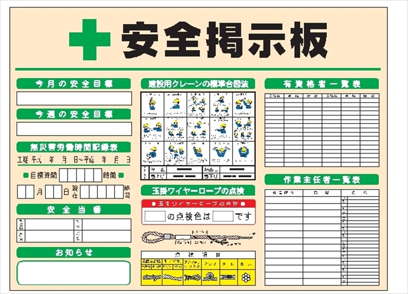 安全掲示板 コンパクトサイズ ＣＰ掲示板102 900mm×1200mm｜保安用品のプロショップメイバンオンライン