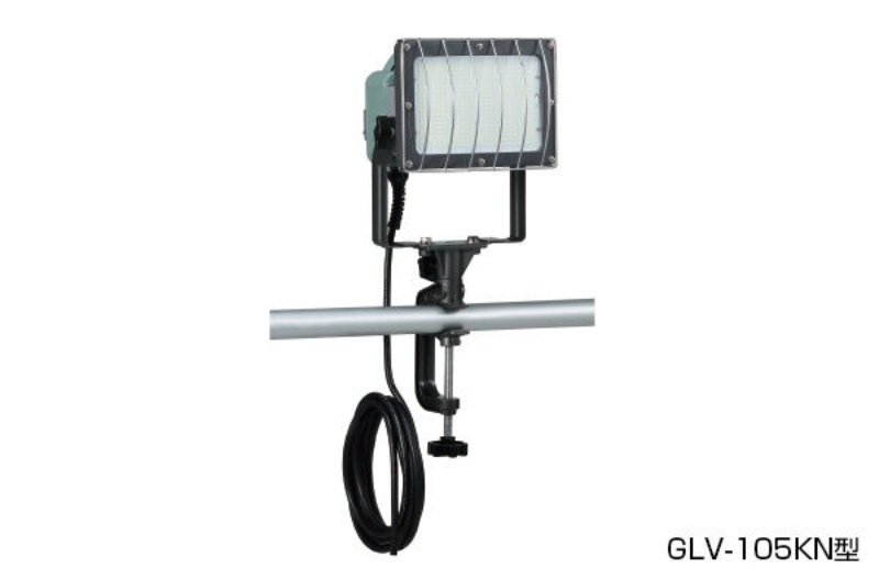 100W軽便LED投光器 高輝度LED 【屋外用】 GLV-105KN アース付 ハタヤ HATAYA｜保安用品のプロショップメイバンオンライン