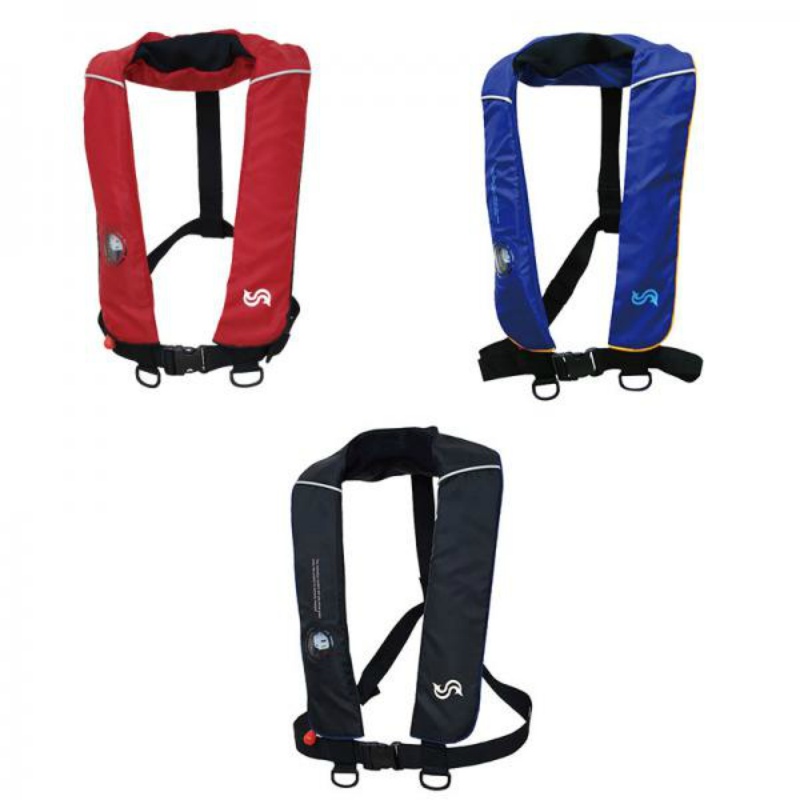 自動膨張式 救命胴衣 Bsj 25rs レッド 保安用品のプロショップ メイバンオンライン