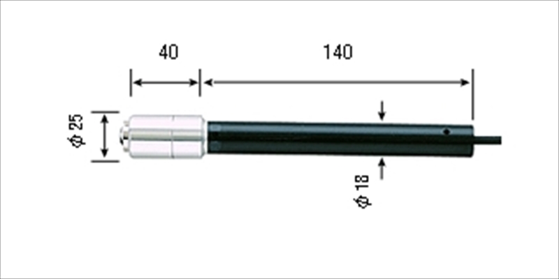 デジタル温度計用センサー SK-1260用 静止表面用（中温） 0～600℃ ＳＫ