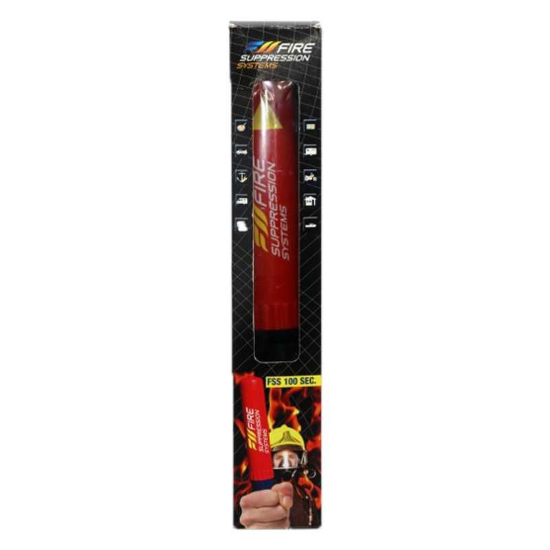 簡易消火器具 ファイヤーショーカスティック 100秒タイプ FSS100SEC ABCEF火災対応 不活性ガス 軽量 メンテナンスフリー 15年使用可能 火災用消火用具 防災 震災対策 初期消火 減災 TCL