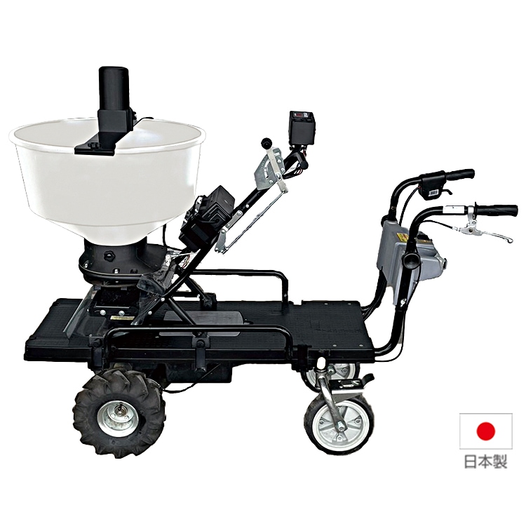 撒きざんまいプレミアム・4輪タイプ 幅620mm×長さ1560mm×高さ1205mm 肥料 顆粒 粉 鶏ふん 農業 ガーデニング KT-8FK2 和コーポレーション
