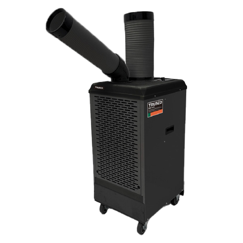 【ドレンレスタイプ/パワーヘッドなし】スポットエアコン 首振りなし 単相200V 冷房能力ハイパワー(3.0kW~) TS34ECN-3DL ブラック TRUSCO トラスコ中山