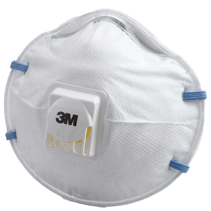 【10枚入】防じんマスク 3M スリーエム 8805-DS2 排気弁付き 使い捨て 国家検定DS2合格品 N95同等 カップ型 作業用 溶接 研磨 粉塵 PM2.5対策 メガネが曇りにくい 息がラク