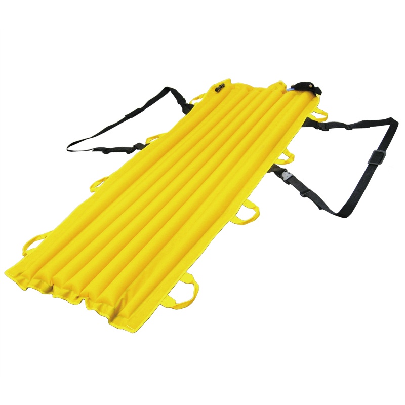 防災・救助用 エアバッグ式担架 エクストレッチャー 簡易ベッド兼用 2.5kg 7142438 1750mm×600mm×60mm 膨張式 搬送用 3秒膨張 コンパクト収納バッグ付