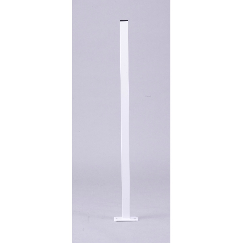 【屋外用・単品】スチール製ワイヤーメッシュパーティション ヘリオス 支柱H1000mm TCPT-0018 W80mm×H1000mm×D120mm 高岡ケージ工業