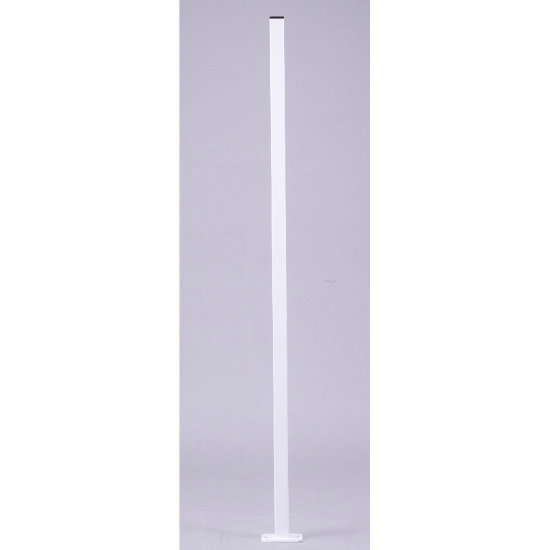 【屋外用・単品】スチール製ワイヤーメッシュパーティション ヘリオス 支柱H1500mm TCPT-0019 W80mm×H1500mm×D120mm 高岡ケージ工業